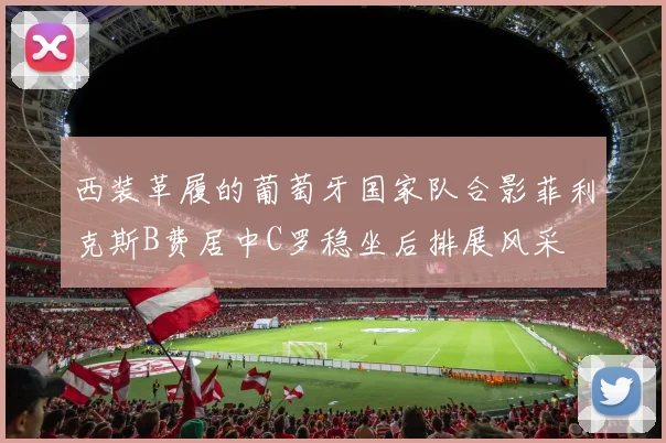 西装革履的葡萄牙国家队合影菲利克斯B费居中C罗稳坐后排展风采